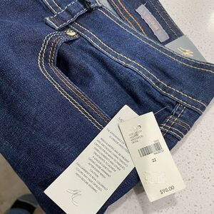 Seven7 Dark Blue Straight Leg Jeans